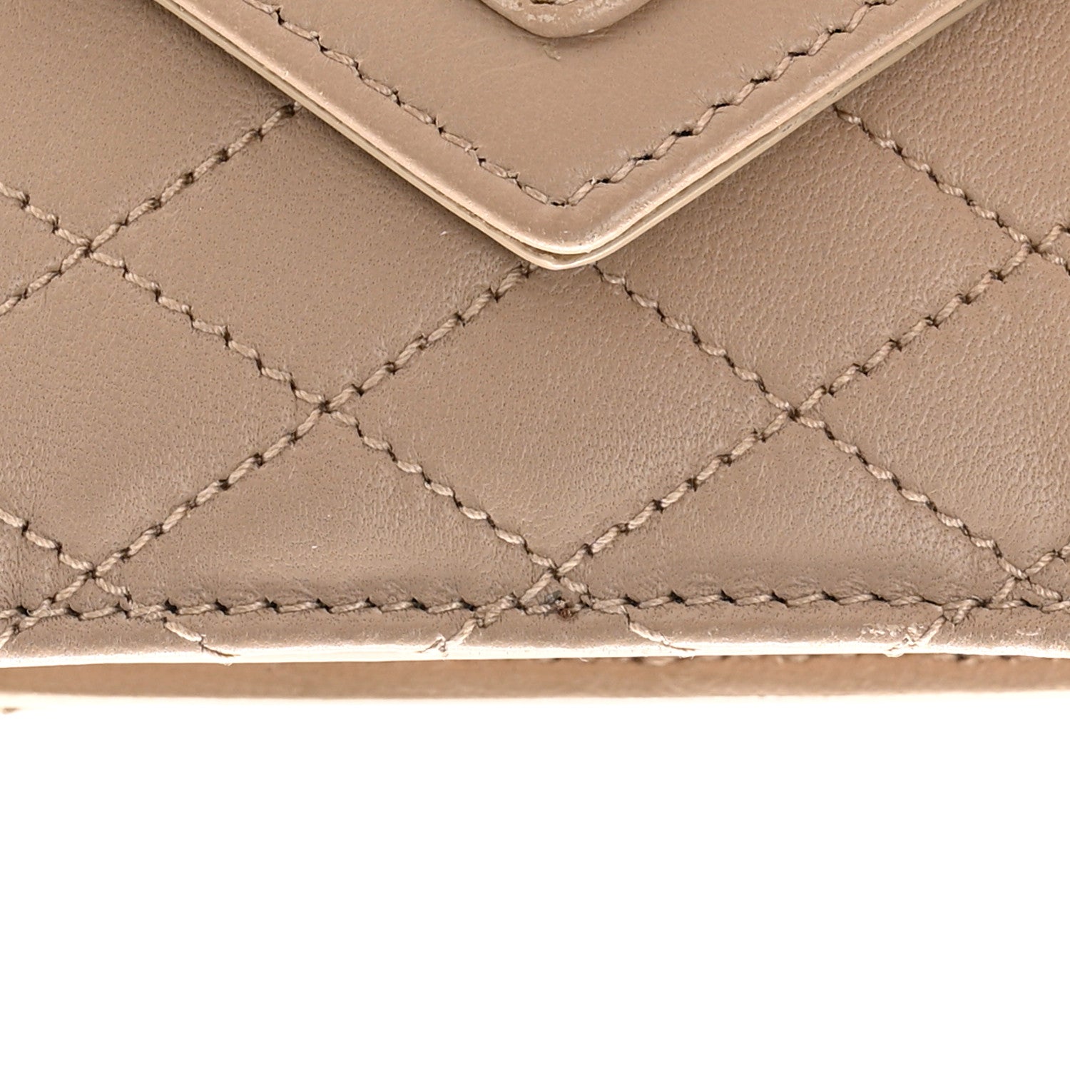 Saint Laurent Lambskin Quilted Monogram Micro Gaby Crossbody Bag Beige 14 of 18