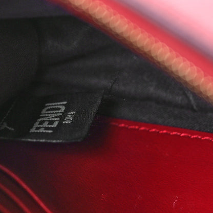 Fendi Vitello Cruise F is Fendi FF 1974 Embossed Medium Envelope Wallet On Chain Fragola Maya Black 7 of 9