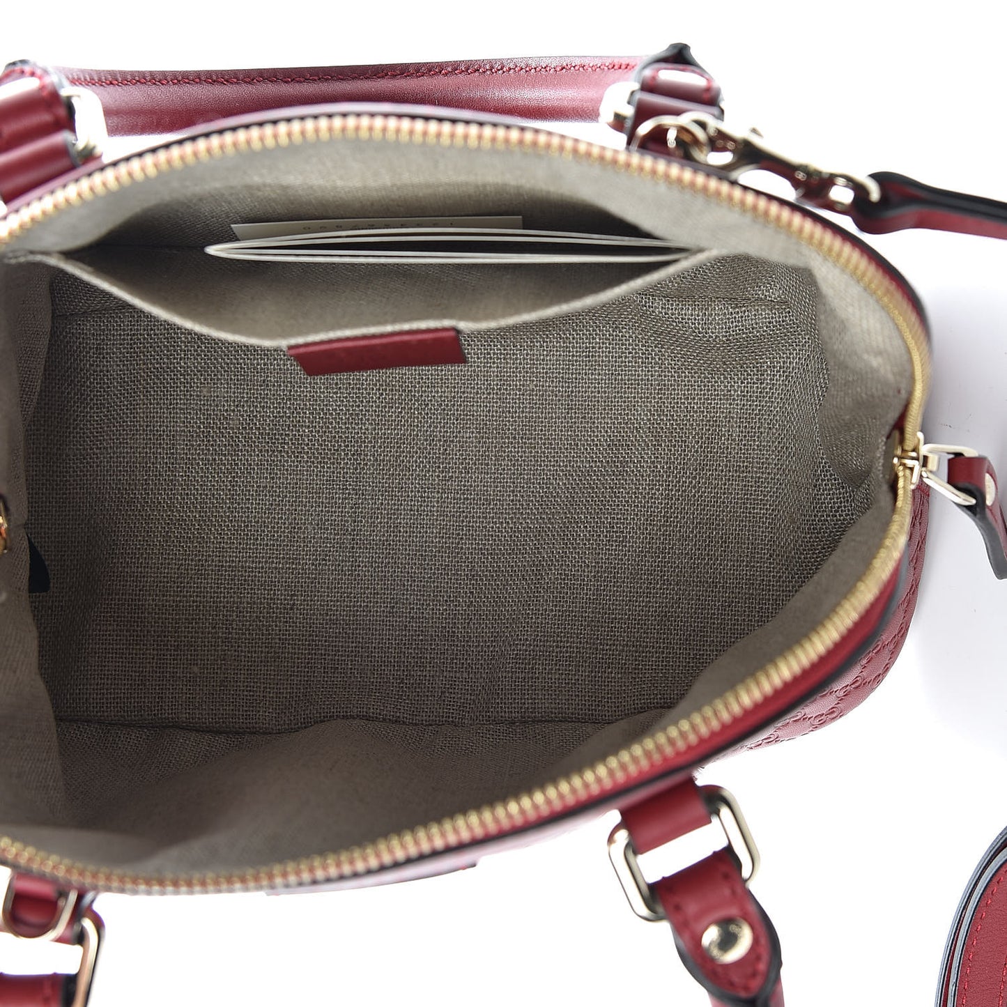 Soft Microguccissima Mini Dome Bag Rosso