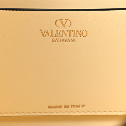 Valentino Garavani Grainy Calfskin Small Vlogo Moon Hobo Bag Ivory 6 of 10