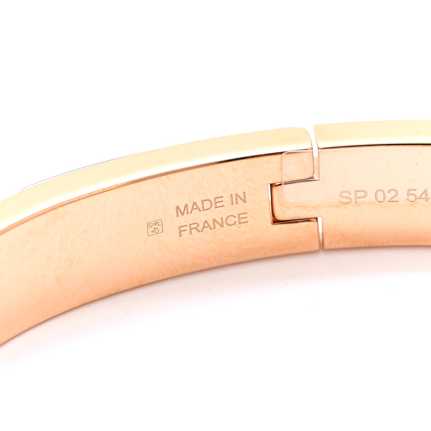 Enamel Mini Clic Kelly Bracelet GM Chardon