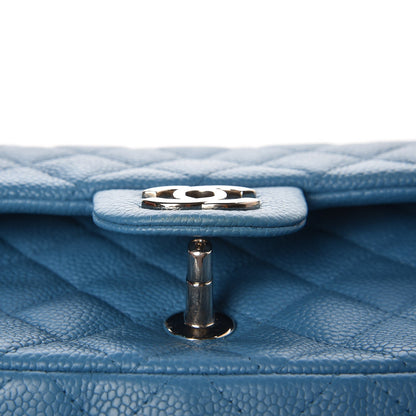 Chanel Caviar Quilted Mini Rectangular Flap Blue 8 of 9