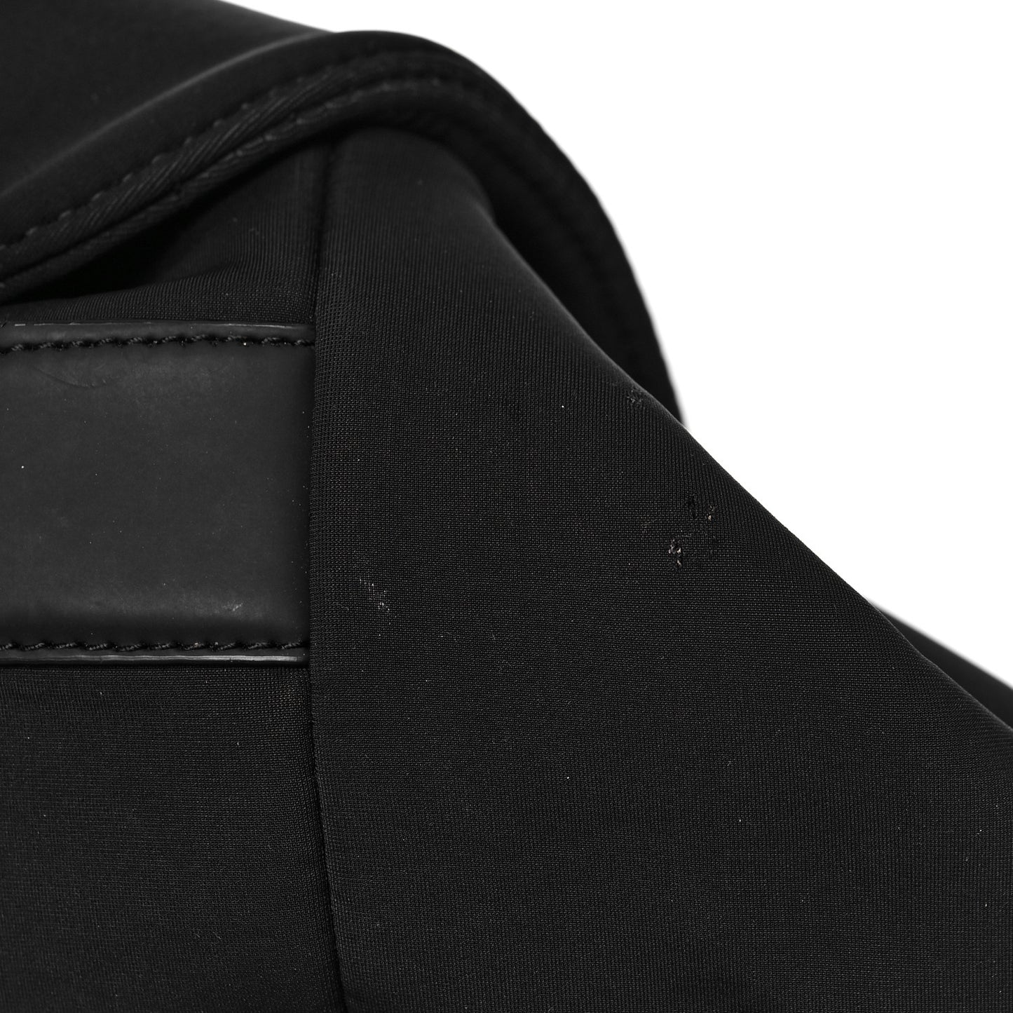 Nylon Logo Backpack Black