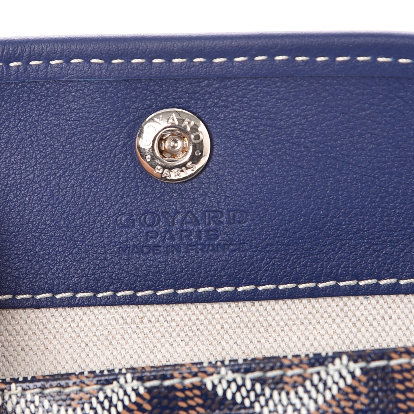 Goyardine Reversible Mini Anjou Navy