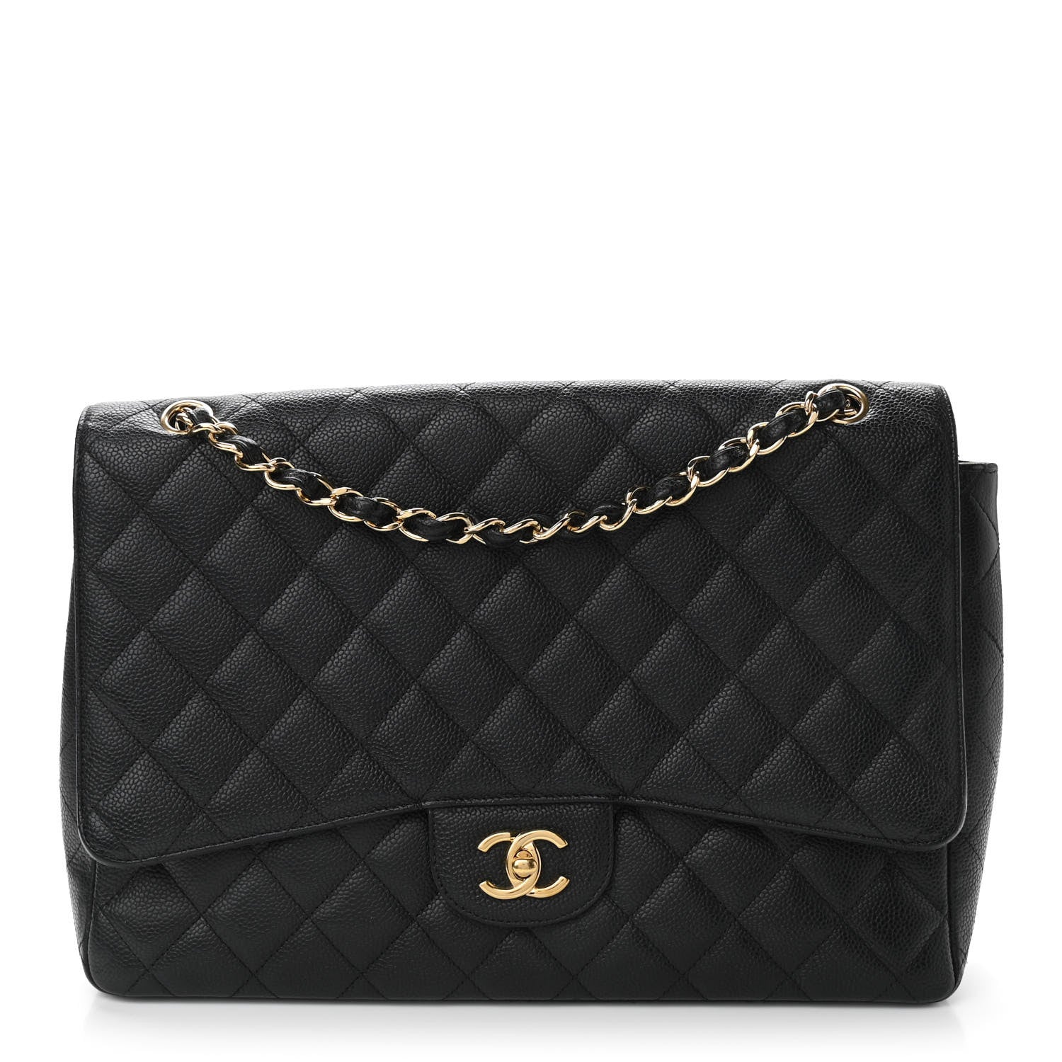 Chanel Caviar Quilted Maxi Single Flap Black 1 of 11