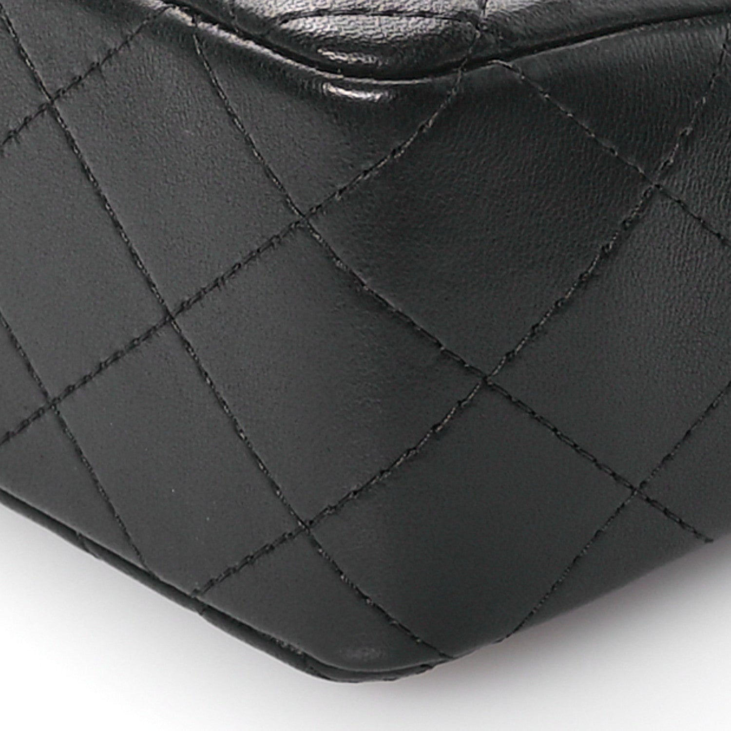 Chanel Lambskin Quilted Mini Rectangular Flap Black 10 of 11