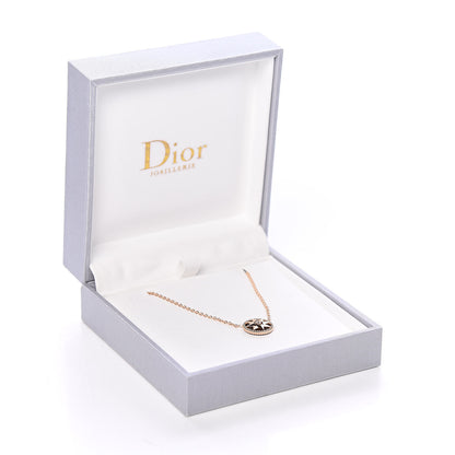 Christian Dior 18K Rose Gold Diamond Black Onyx Rose Des Vents Necklace 8 of 8