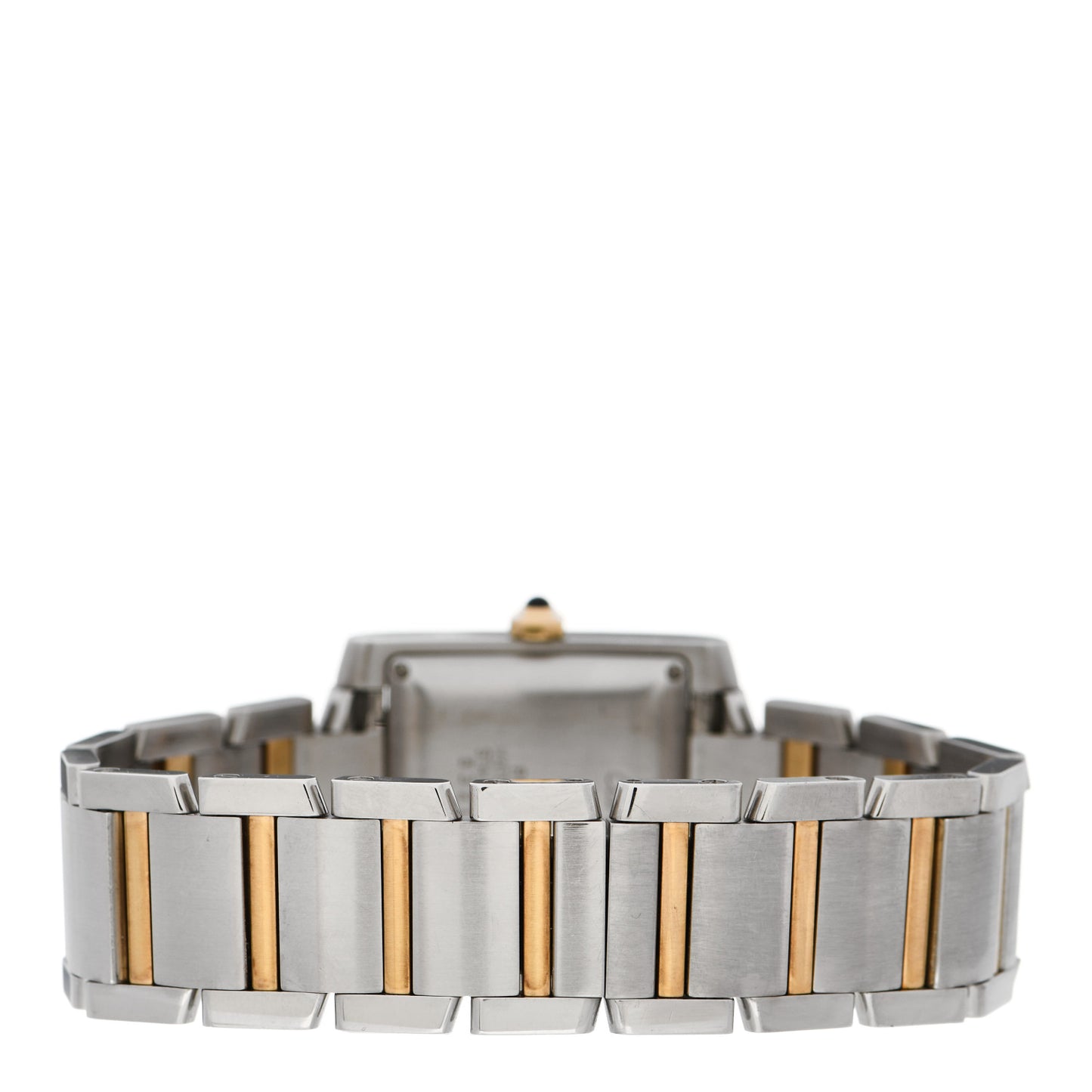 Stainless Steel 18K Yellow Gold 28mm Tank Francaise Automatic Watch