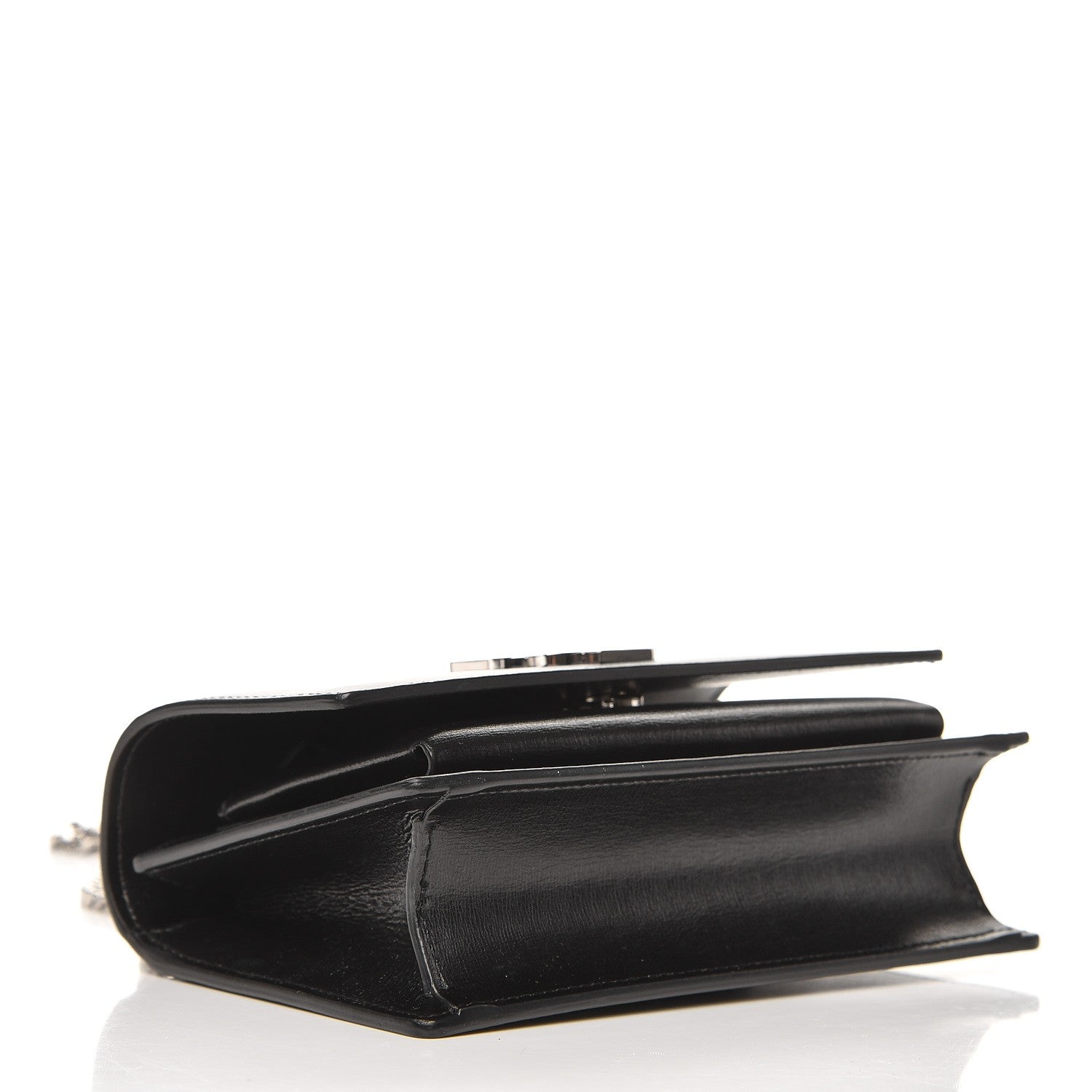 Saint Laurent Calfskin Monogram Sunset Chain Wallet Black 4 of 7