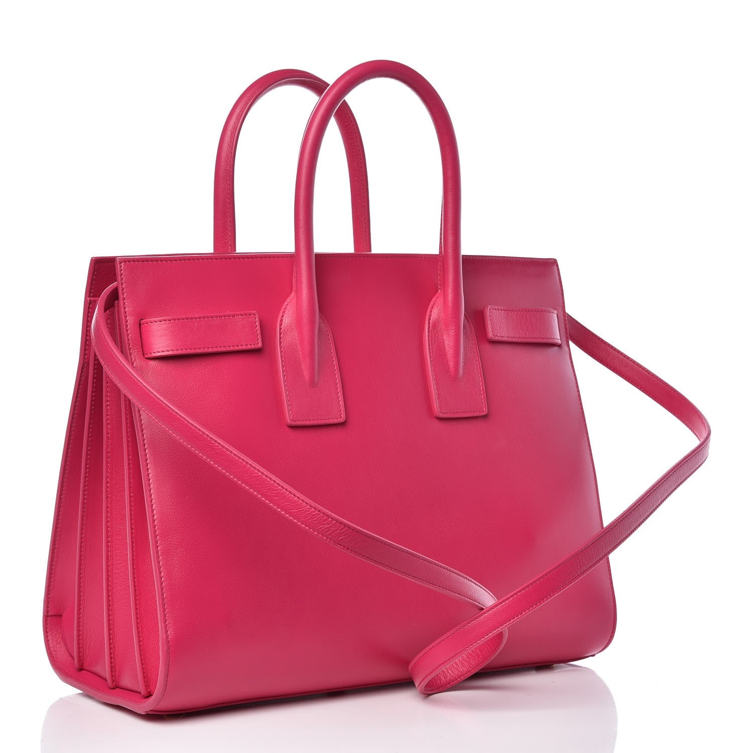 Saint Laurent Calfskin Small Sac De Jour Bubblegum 3 of 10