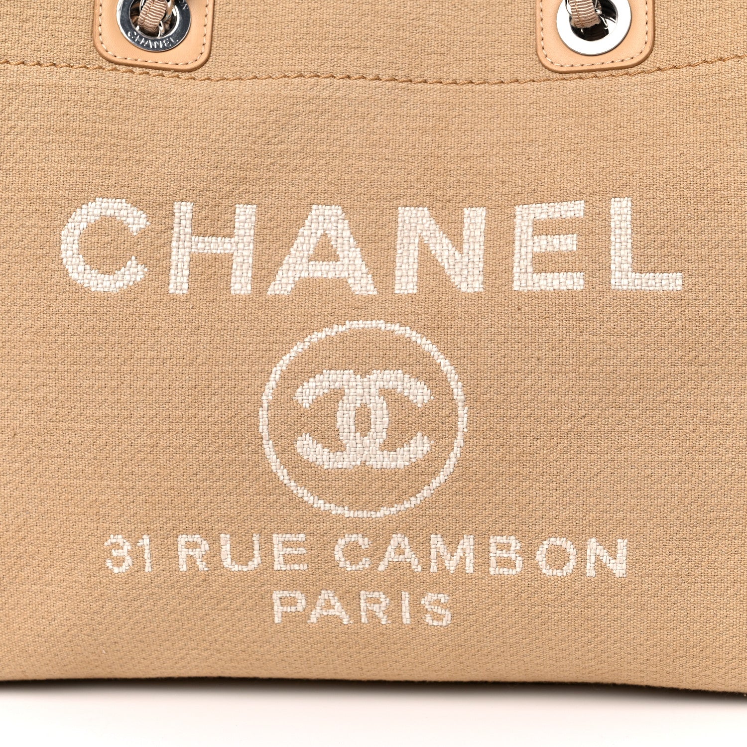 Chanel Mixed Fibers Small Deauville Tote Beige 9 of 14