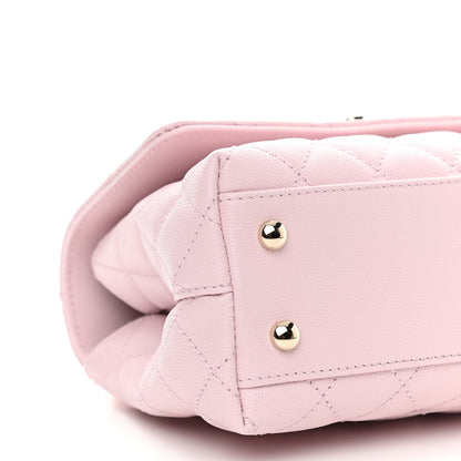 Chanel Caviar Quilted Mini Coco Handle Flap Light Pink 9 of 11