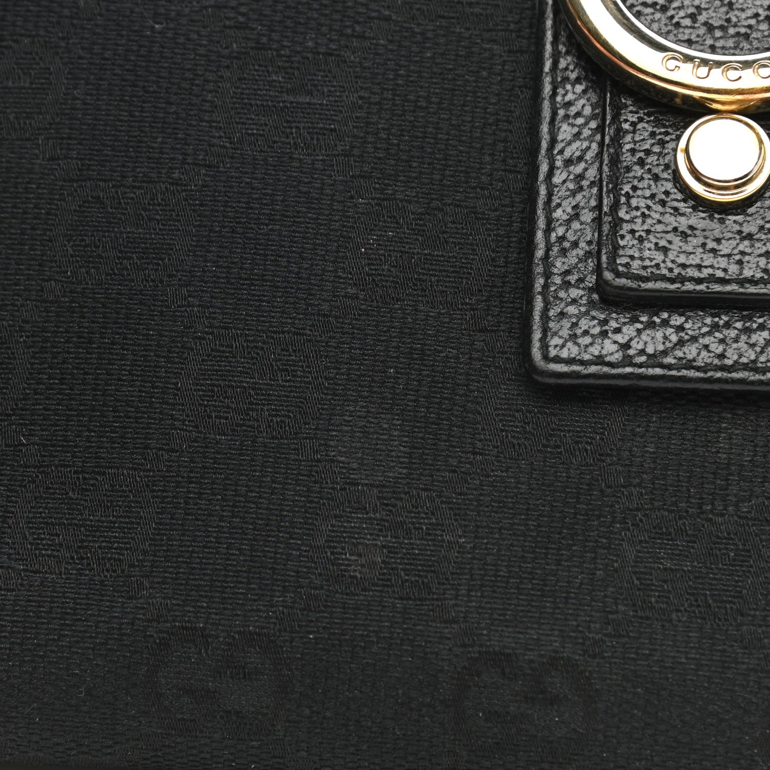 Gucci Monogram Abbey Continental Wallet Black 7 of 10