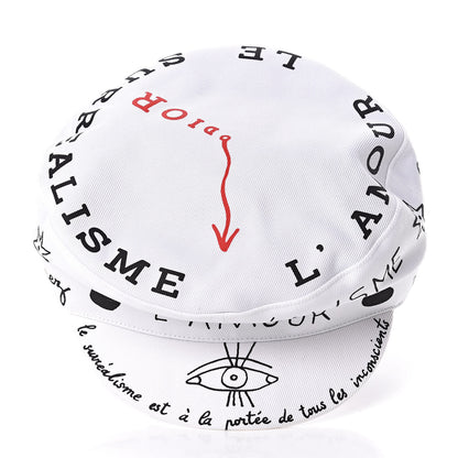 Christian Dior Daydream Words Print Cap Hat 57 White 6 of 11