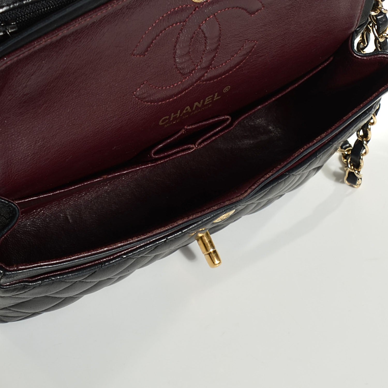 Chanel Lambskin Quilted Small Double Flap Black 8 of 8