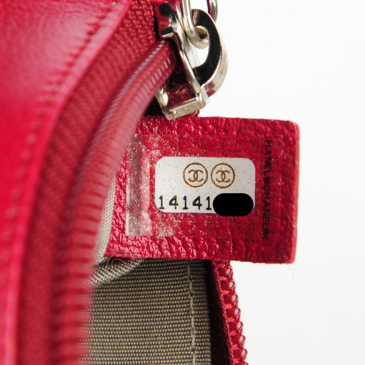Chanel Goatskin CC Jacket Coin Purse Rouge 7 of 7
