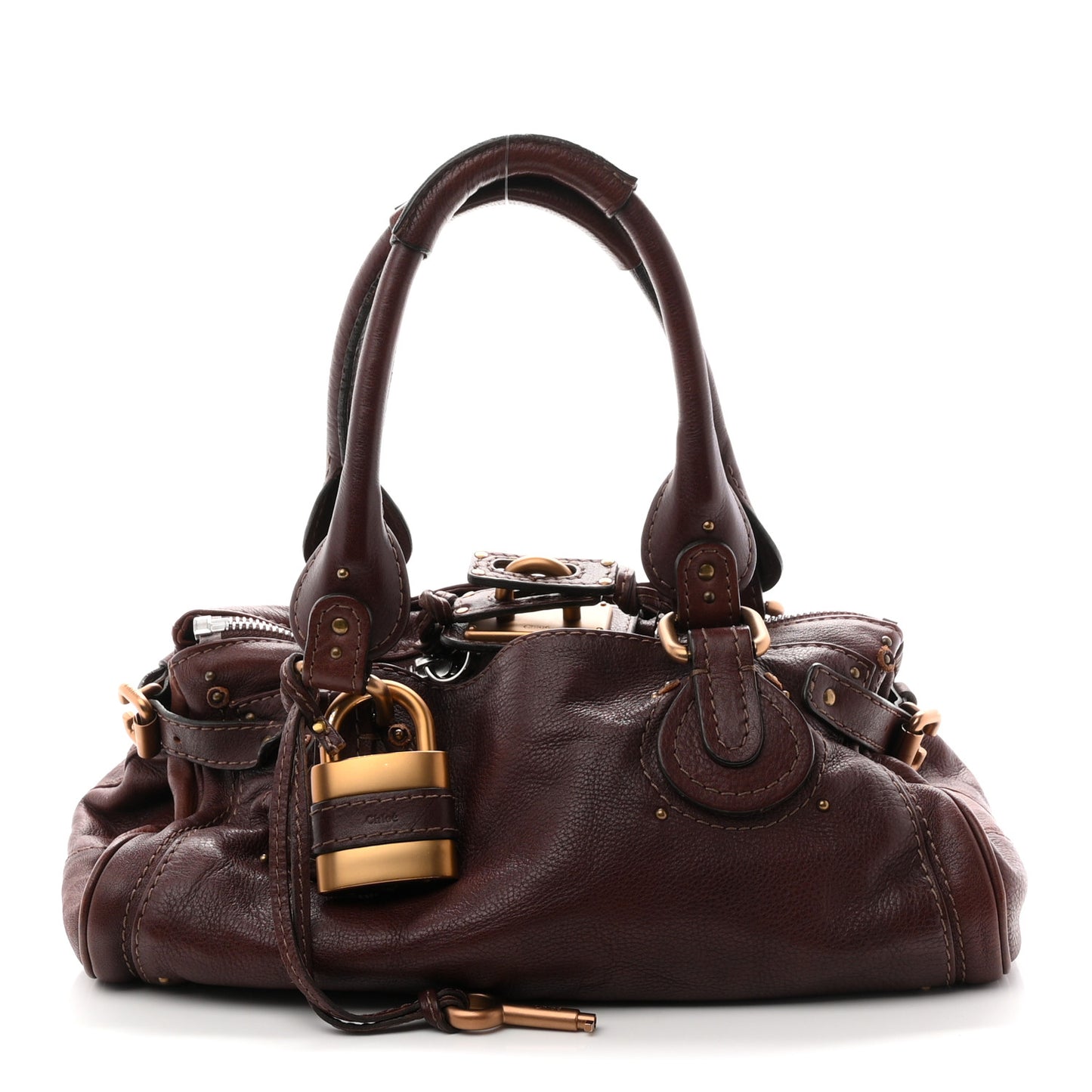 Calfskin Medium Paddington Satchel Chocolate