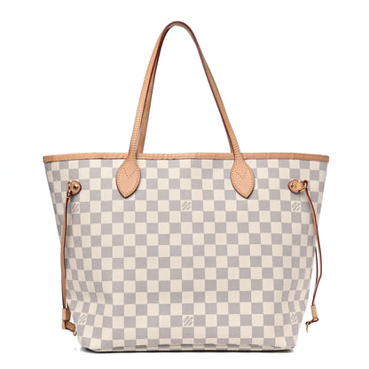 Louis Vuitton Damier Azur Neo Neverfull MM Rose Ballerine 1 of 10