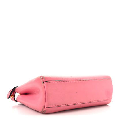 Fendi Shiny Nappa Micro Peekaboo Iconic Satchel  Rosa Fluo 4 of 11