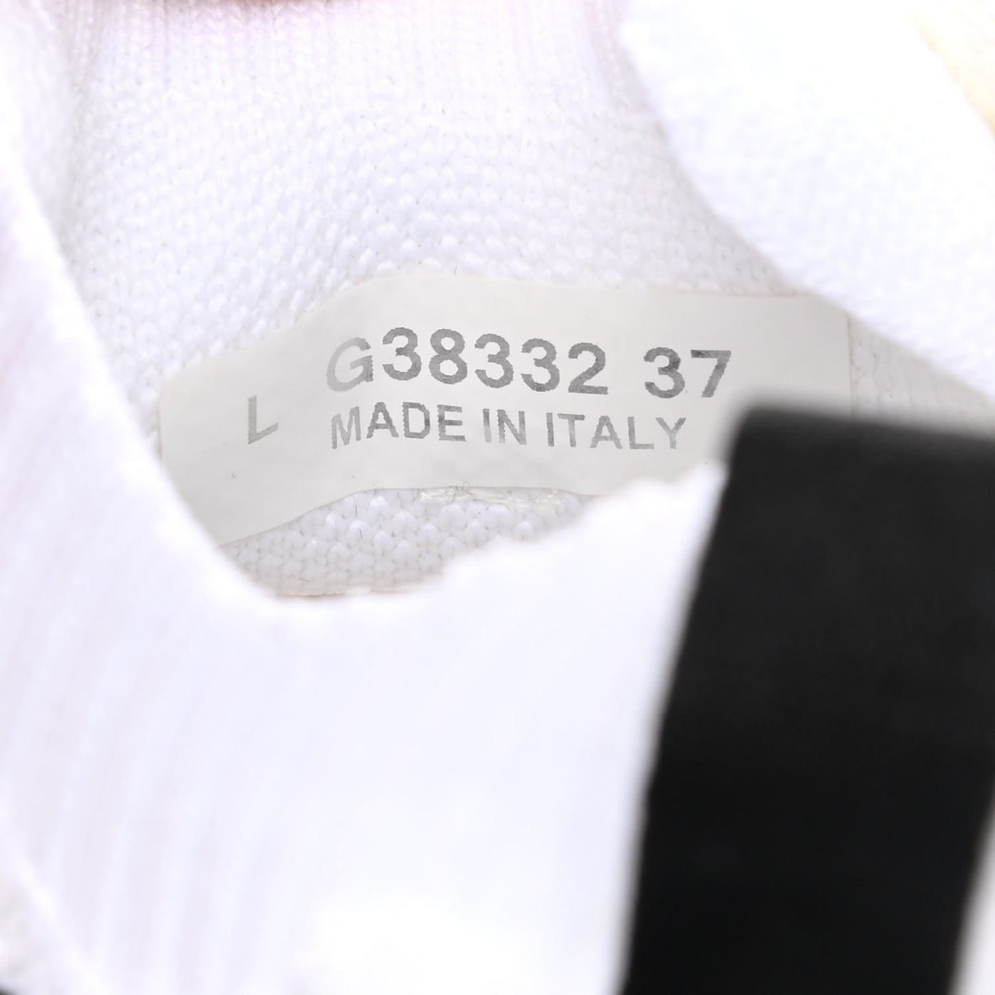 Fabric Logo Sneakers 37 White