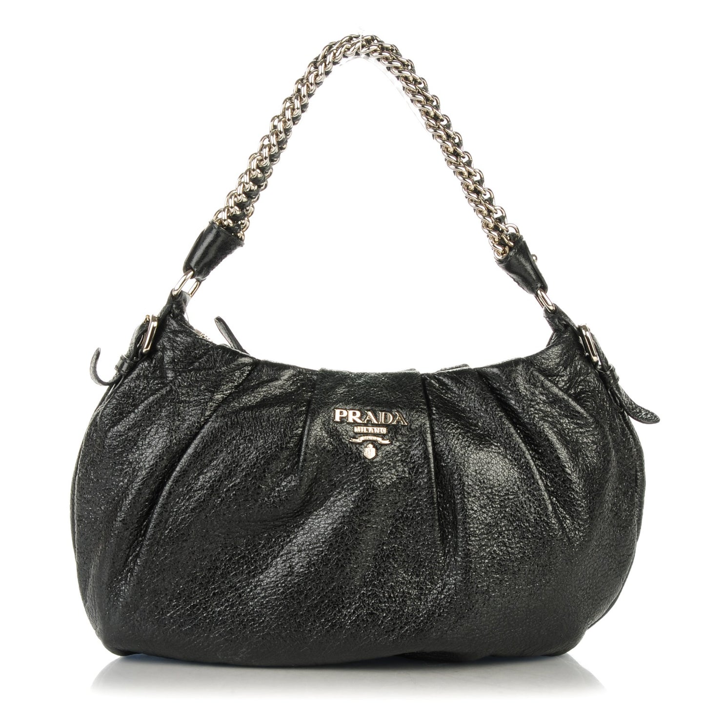 Cervo Lux Chain Hobo Nero Black