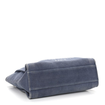 Chanel Canvas Small Deauville Tote Blue 3 of 9
