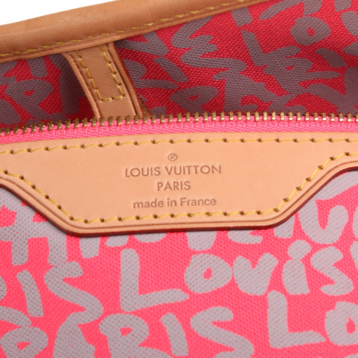 Louis Vuitton Monogram Graffiti Neverfull GM Fuchsia 5 of 6