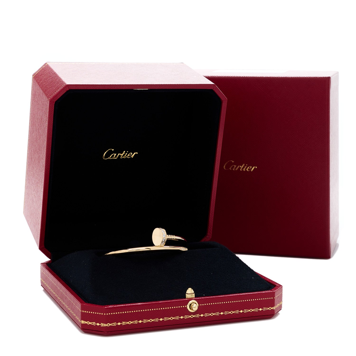 Cartier 18K Yellow Gold Diamond Juste Un Clou Bracelet 15 5 of 5