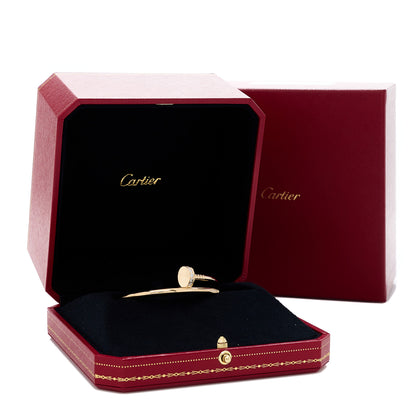 Cartier 18K Yellow Gold Diamond Juste Un Clou Bracelet 15 5 of 5