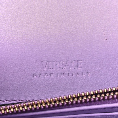 Versace Calfskin Greca Goddess Wallet On Chain Baby Violet 7 of 9