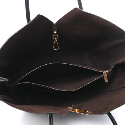 Louis Vuitton Calfskin Monogram Kimono Tote Black 5 of 12