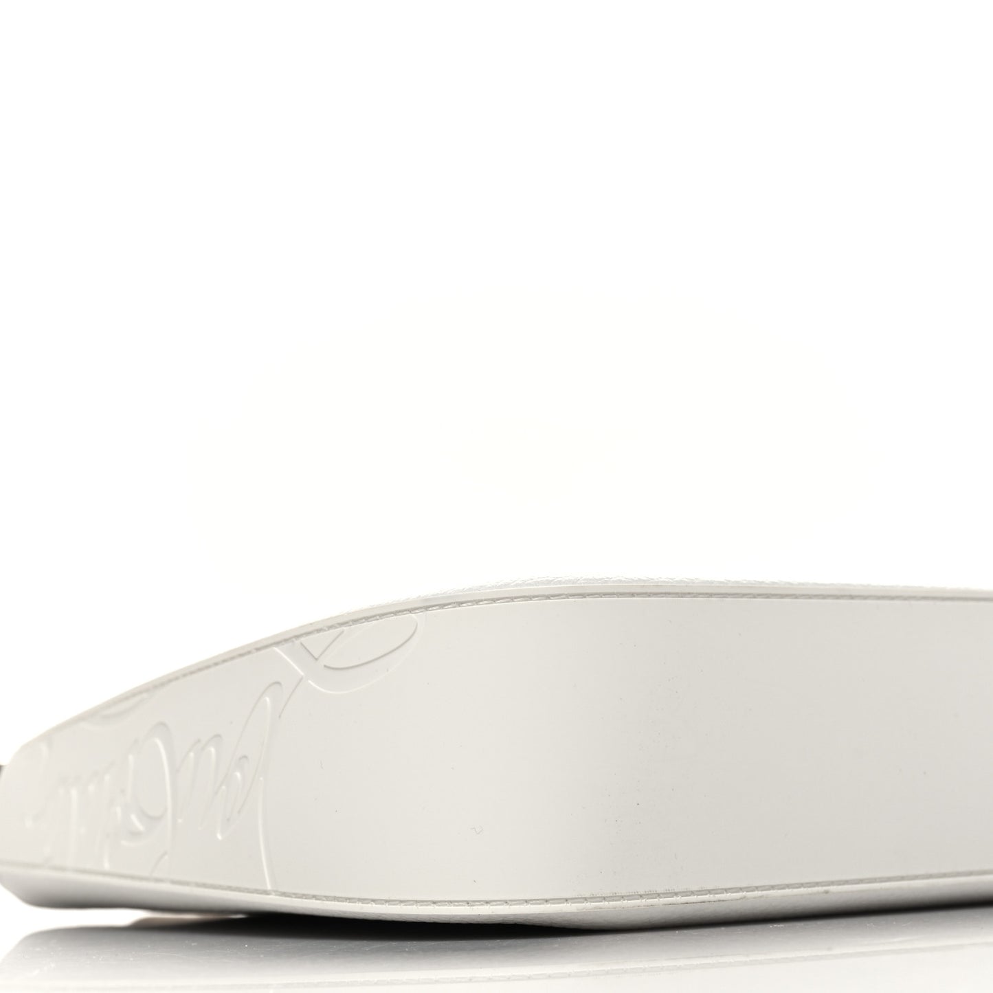 Calfskin Large Loubila Chain Shoulder Bag White