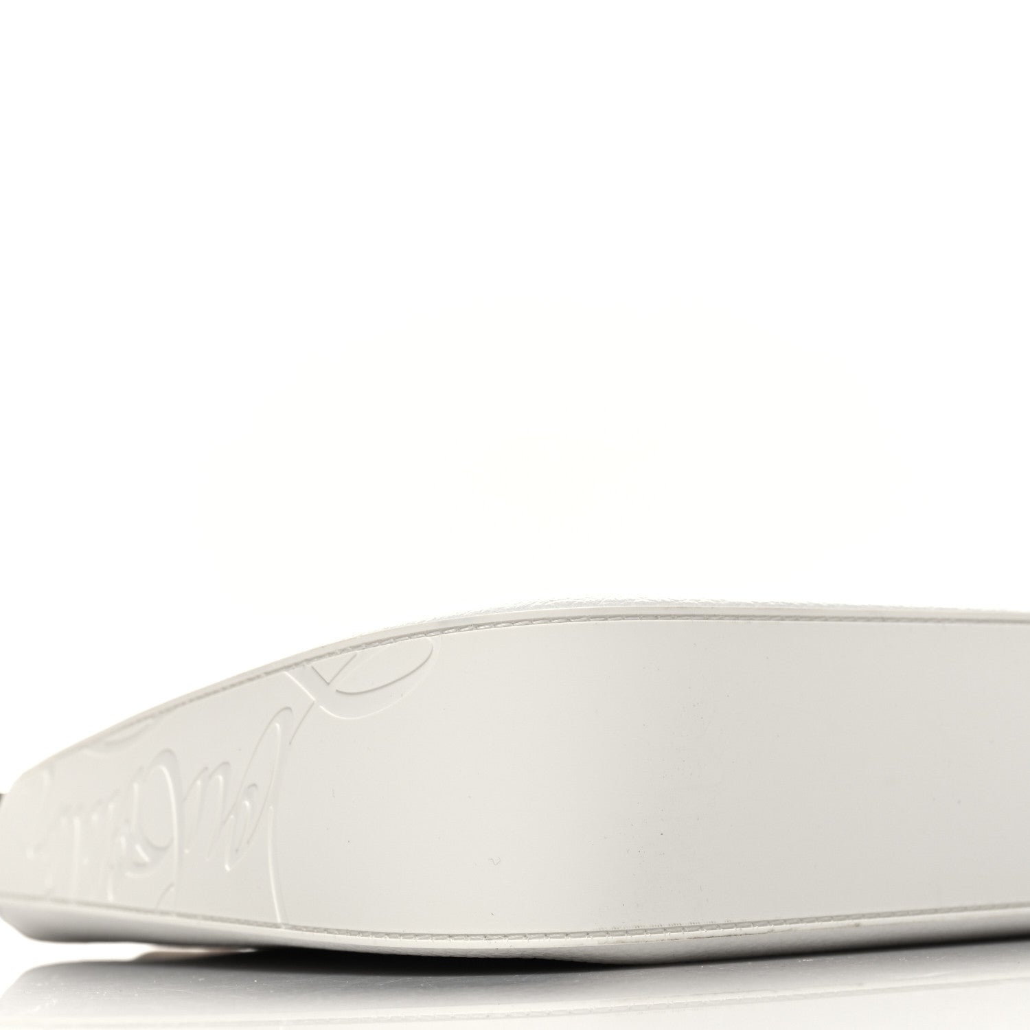 Christian Louboutin Calfskin Large Loubila Chain Shoulder Bag White 9 of 10