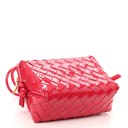 Bottega Veneta Patent Nappa Intrecciato Mini Loop Camera Bag Candy Stripe 4 of 9