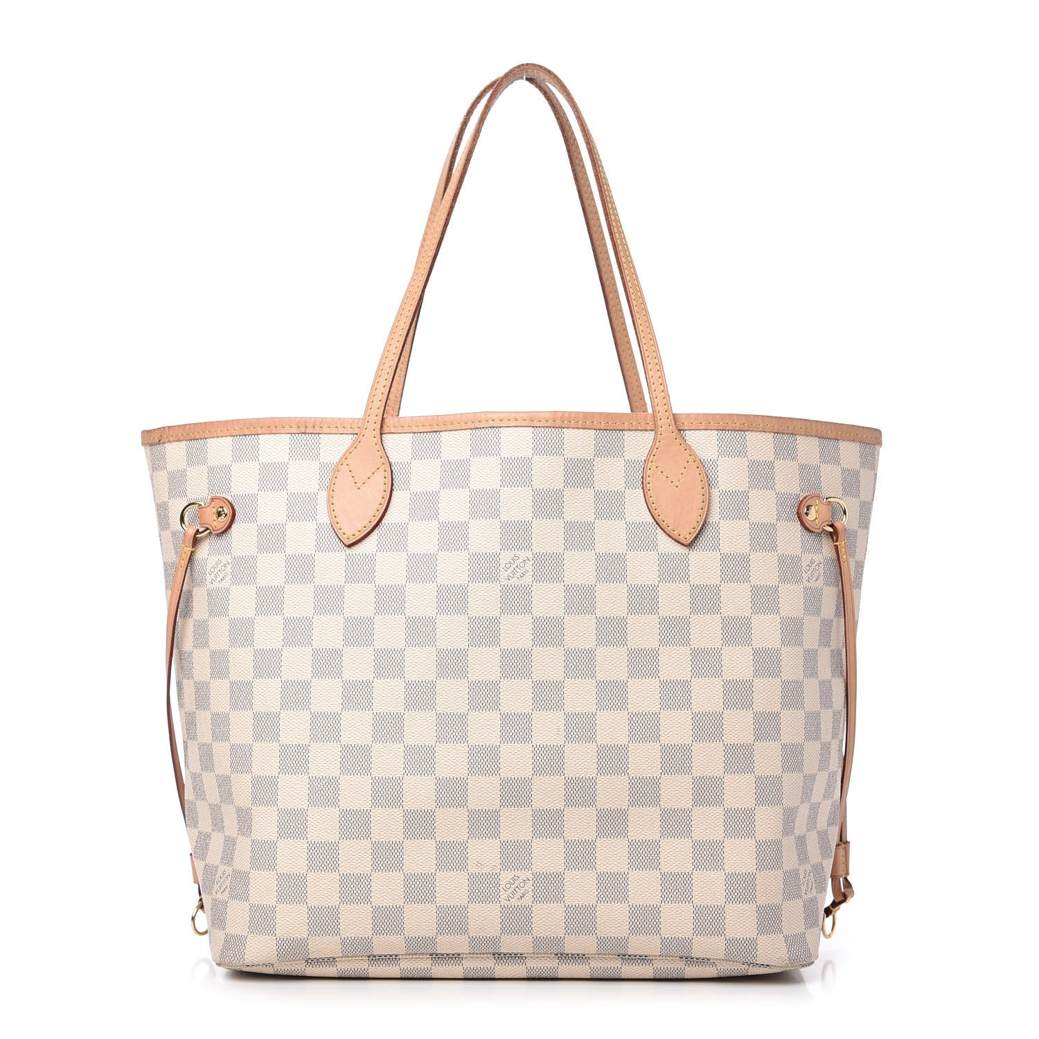 Louis Vuitton Damier Azur Neo Neverfull MM Rose Ballerine 1 of 10