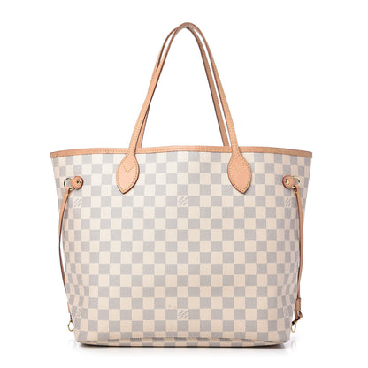 Louis Vuitton Damier Azur Neo Neverfull MM Rose Ballerine 1 of 10