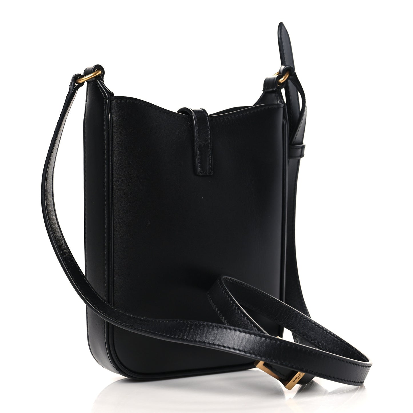 Smooth Calfskin Mini Le 5 A 7 Vertical Hobo Black
