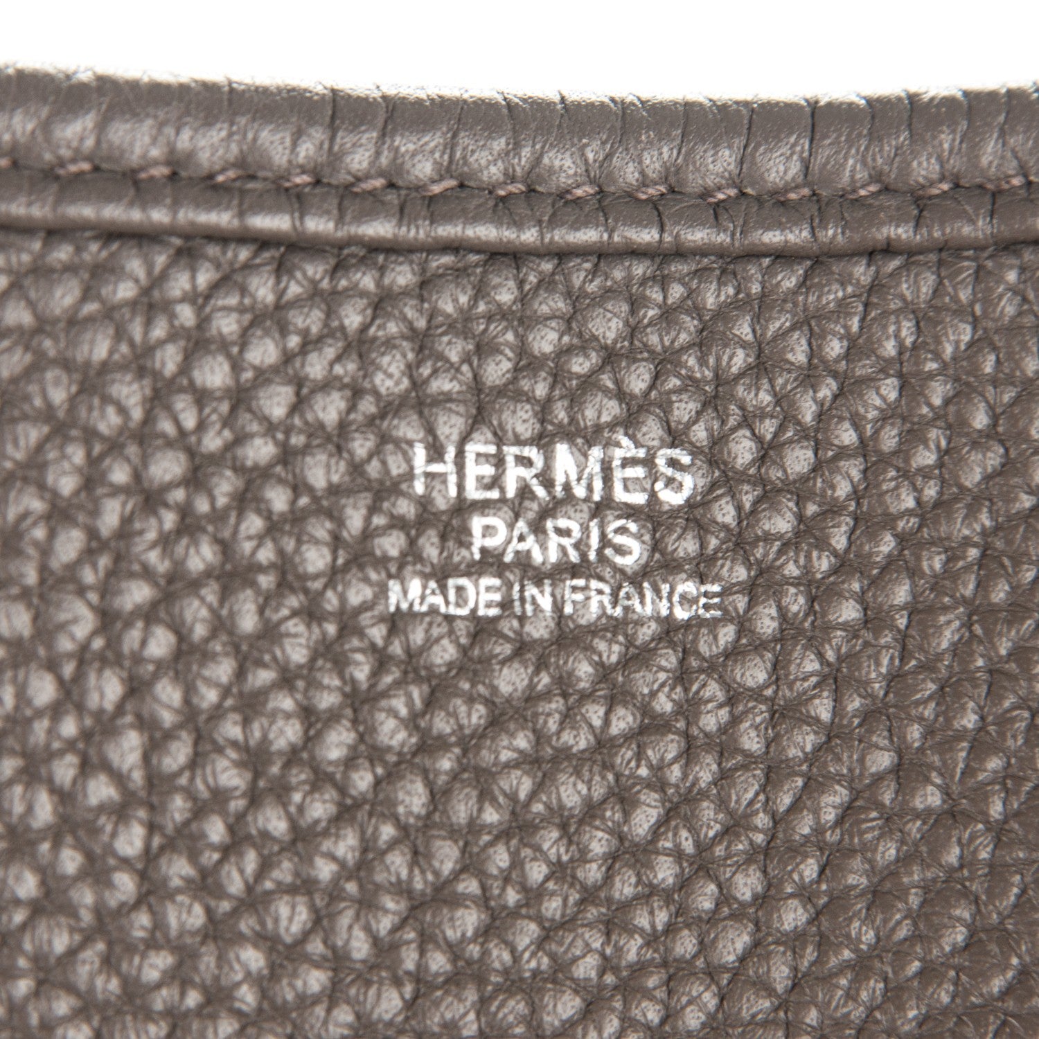 Hermes Taurillon Clemence Amazone Evelyne III TGM Etain Rouge Casaque 7 of 8