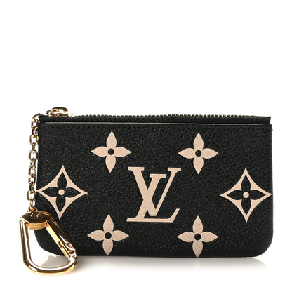 Louis Vuitton Empreinte Monogram Giant Key Pouch Black Beige 1 of 6