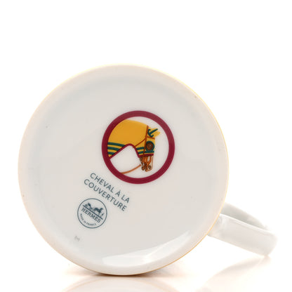 Hermes Porcelain Cheval a la Couverture Mug 5 of 11
