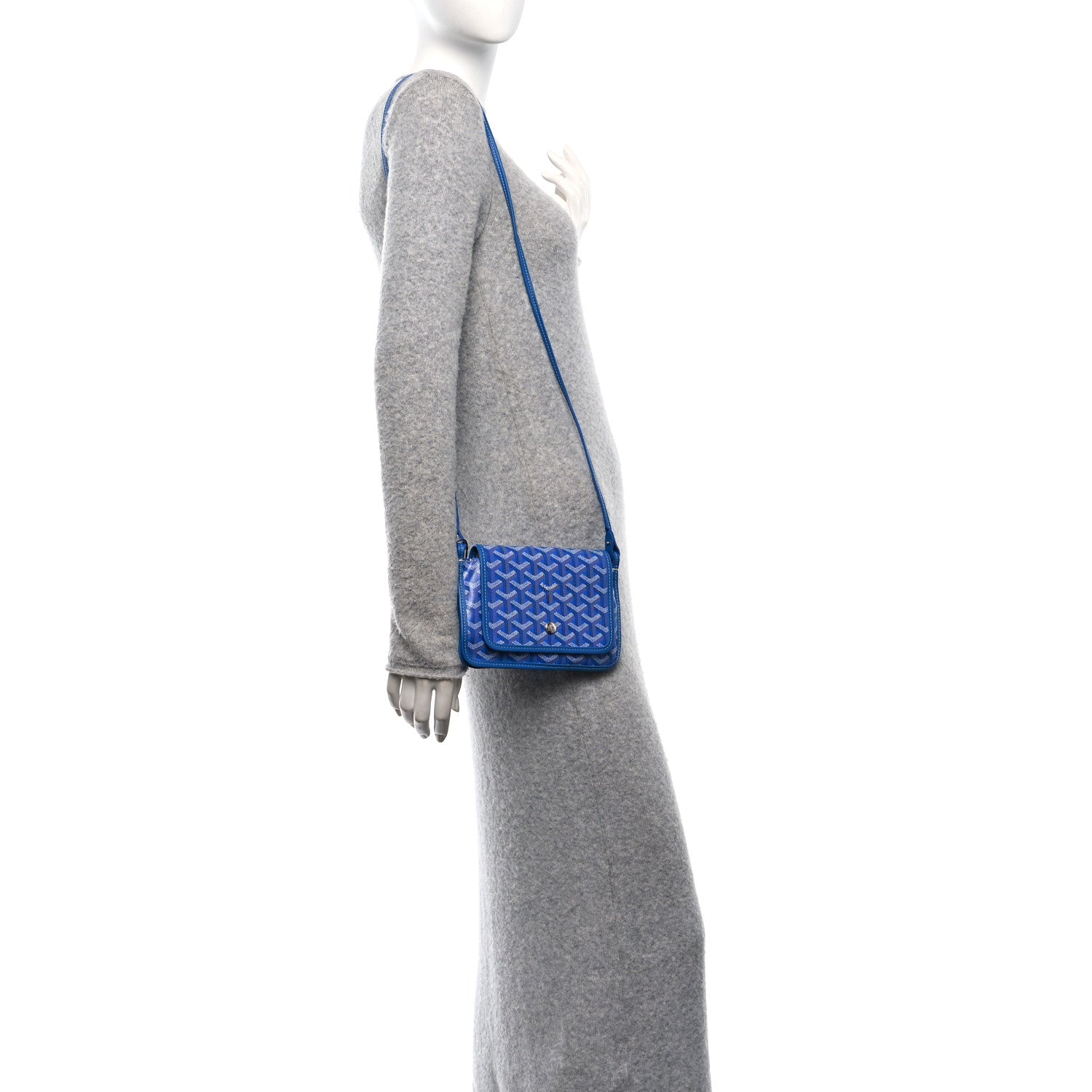 Goyard Goyardine Plumet Wallet Clutch Sky Blue 2 of 10