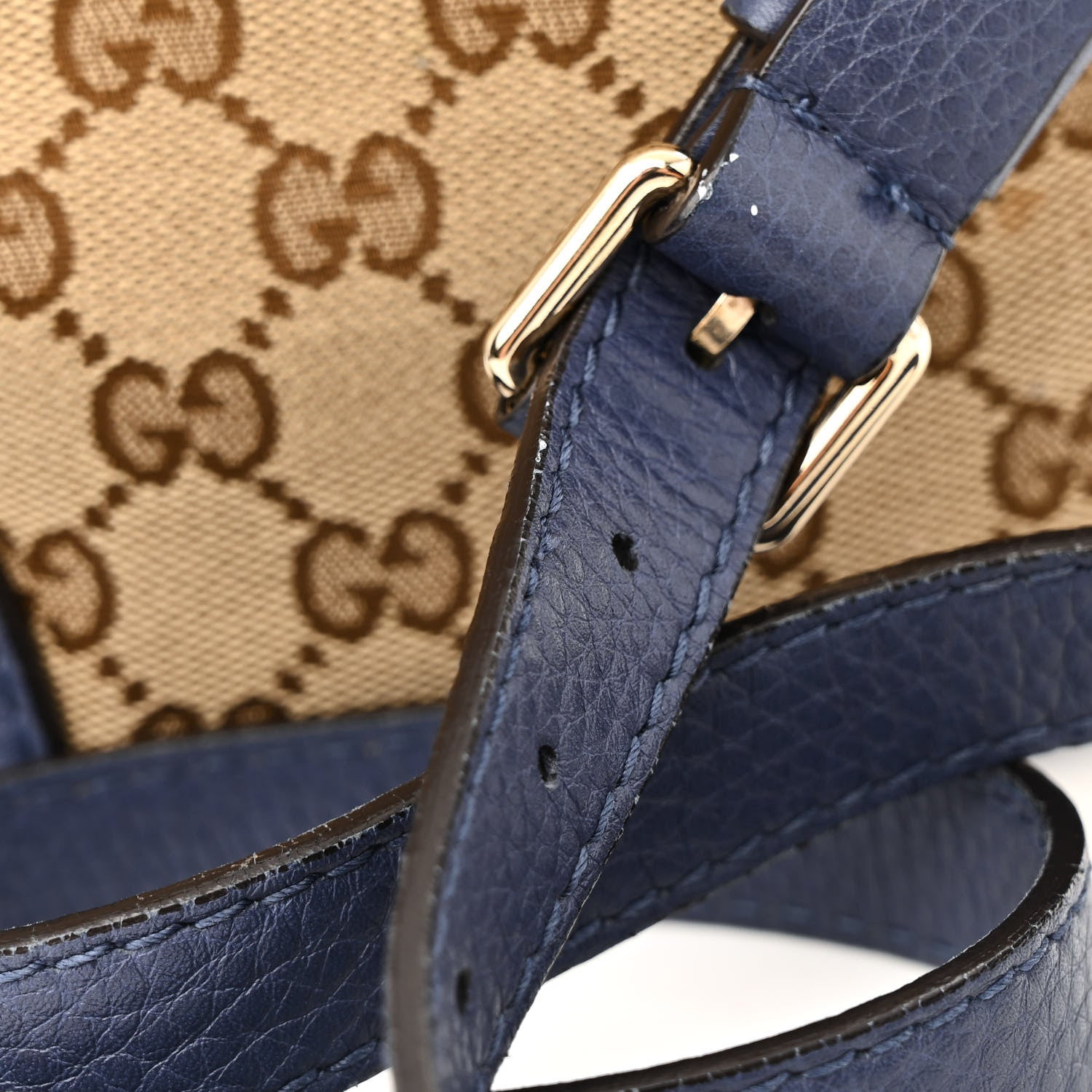 Gucci Monogram Cellarius Calfskin Bucket Bag Beige Ebony Washed Ink 18 of 22