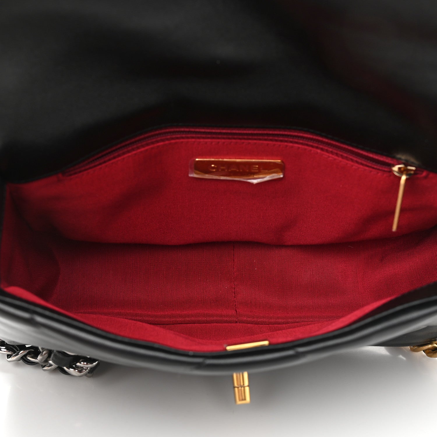 Chanel Goatskin Quilted Medium Chanel 19 Flap Black 5 of 12