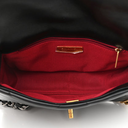 Chanel Goatskin Quilted Medium Chanel 19 Flap Black 5 of 12