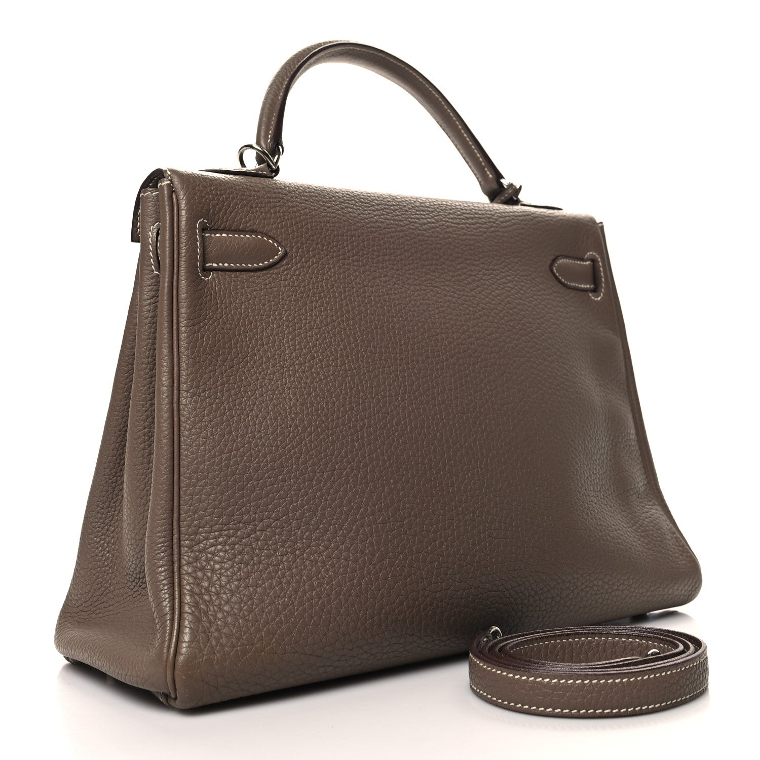 Hermes Togo Kelly Retourne 32 Etoupe 3 of 13