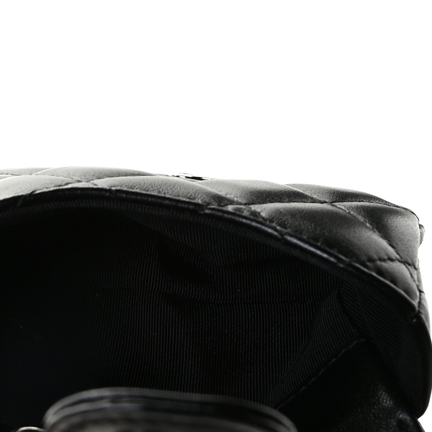 Chanel Lambskin Quilted Mini Chain Belt Bag So Black 8 of 12