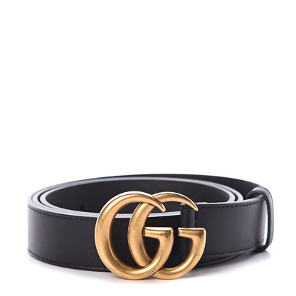 Gucci Moon Calfskin Double G 30mm Belt 105 42 Black 1 of 5