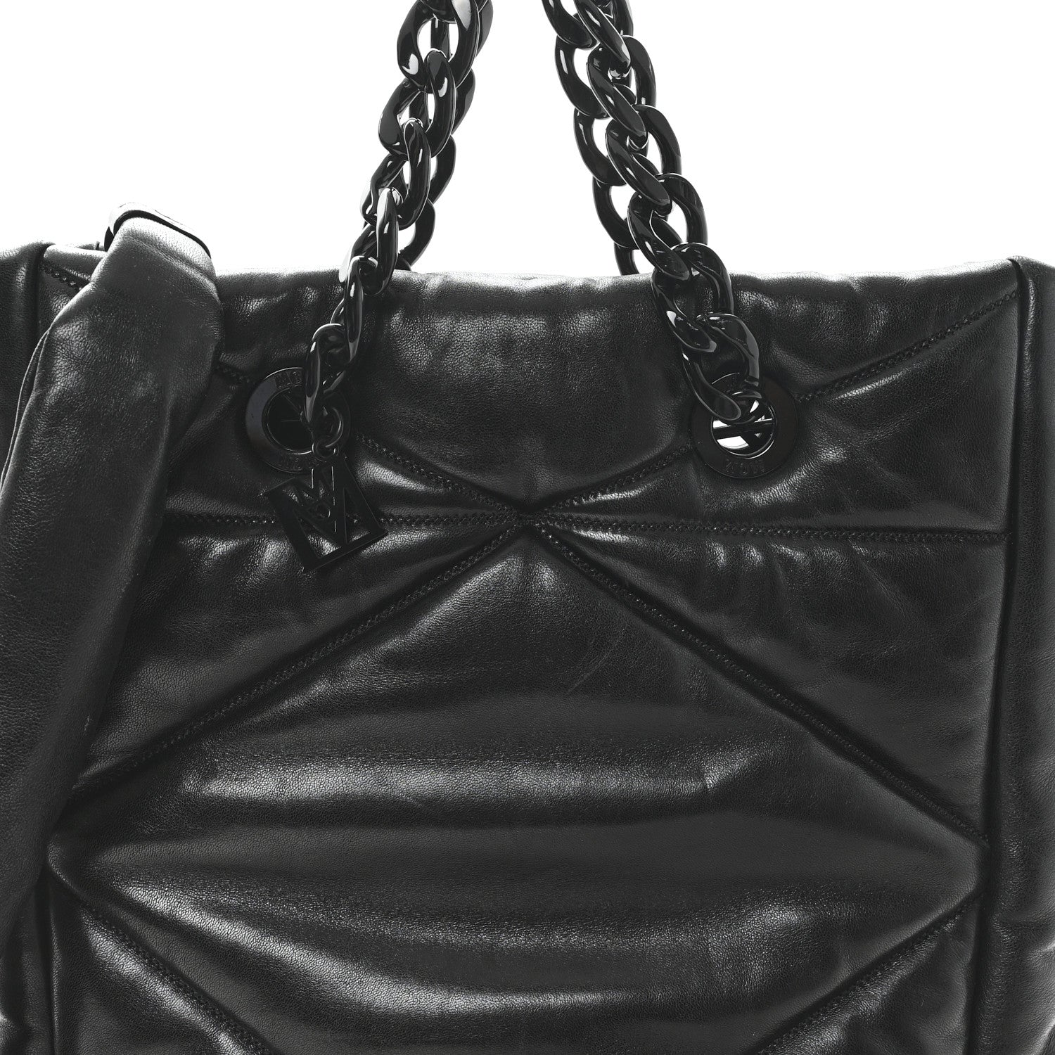 MCM Nappa Cloud Quilted Travia Medium Tote Black 8 of 11