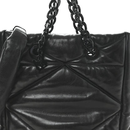 MCM Nappa Cloud Quilted Travia Medium Tote Black 8 of 11