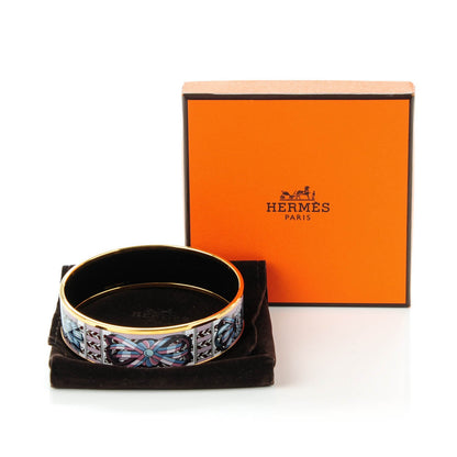 Hermes Enamel Printed Wide Rubans du Cheval Bracelet 70 Colorise 5 of 5